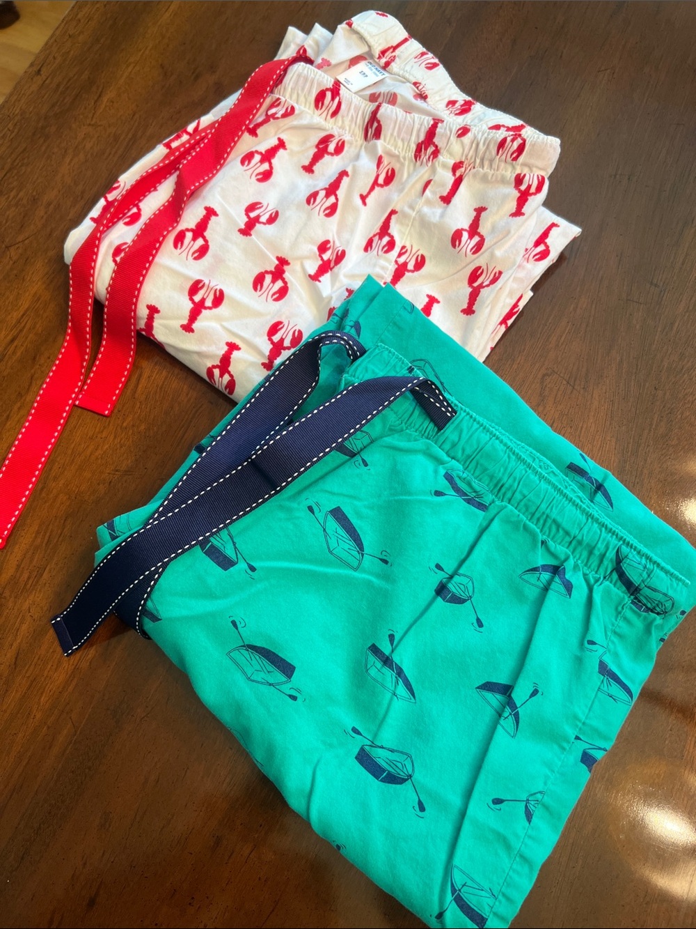 Old Navy PJ bottoms  with Lobster and Boat Print